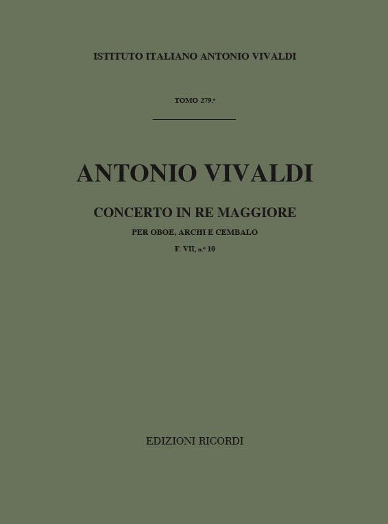 Concerti Per Ob., Archi E B.C.: In Re Rv 453